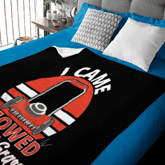 Came I Moved I Kicked Grass Baby Blankets