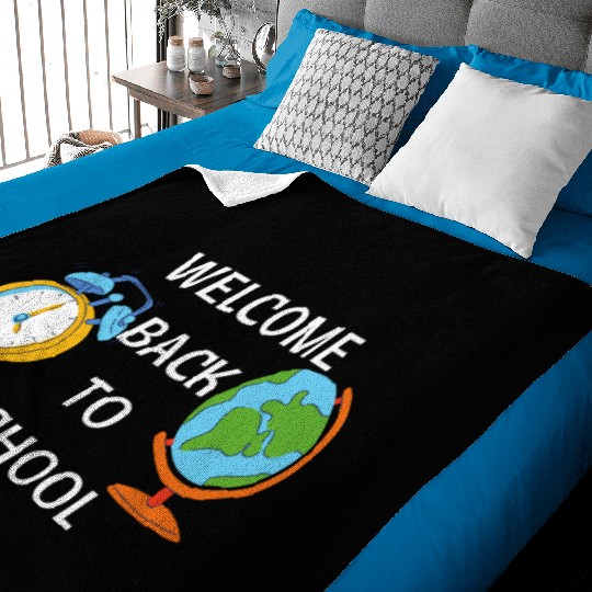 Welcome Back To School Teacher Life Preschool Baby Blankets