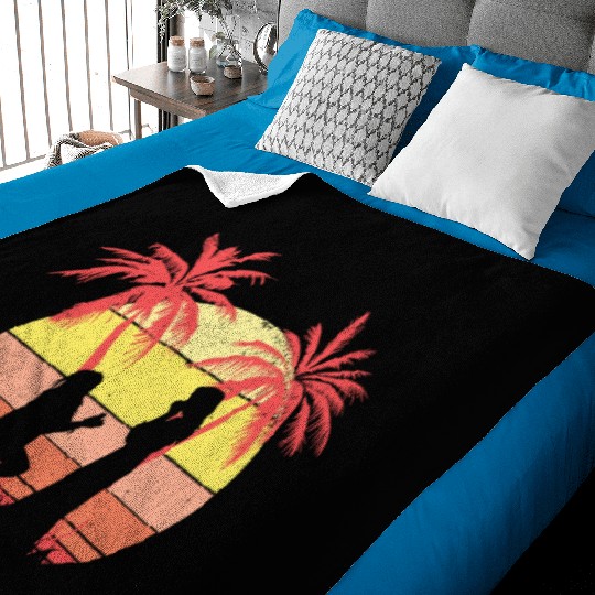 Lesbian Couple Romantic Marriage Propose Summer Baby Blankets