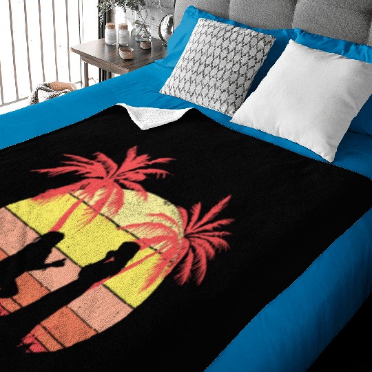 Lesbian Couple Romantic Marriage Propose Summer Baby Blankets