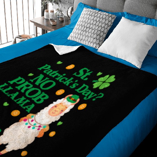 St. Patrick's Day? No Prob Llama Alpaca Green Beer Baby Blankets