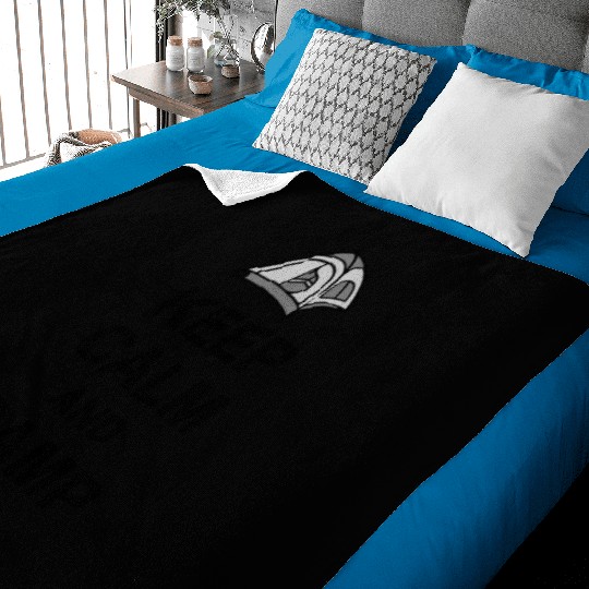 Keep Calm Camp On Baby Blankets