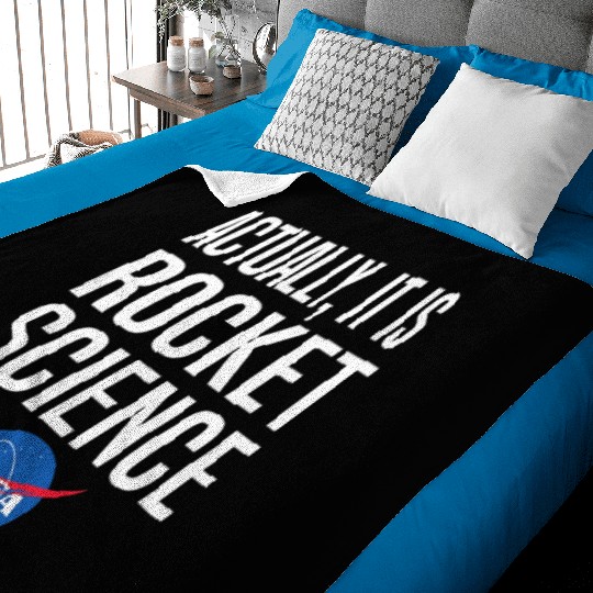 Actually It Is Rocket Science Graphic Baby Blankets NASA