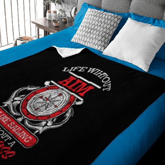 Sailing North Sea Anchor Baby Blankets