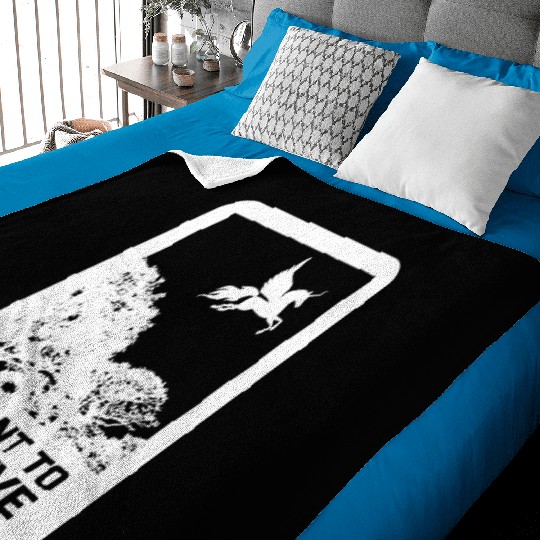 Unicorn "I Want To Believe" UAP Outfit Alien Ufo Baby Blankets