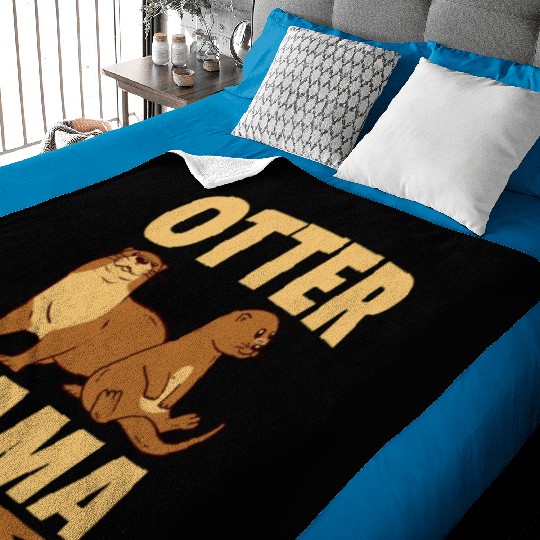 Otter Mama Sea Otters Baby Blankets