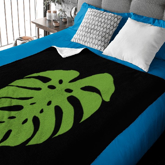 Tropical Leaves Baby Blankets