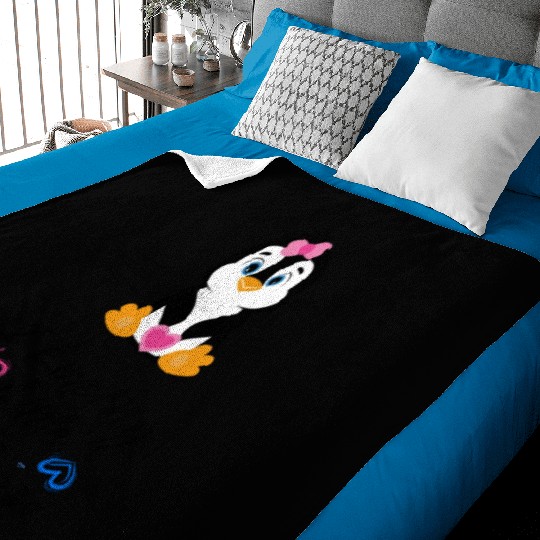I love my little sister Pinguin Baby Blankets