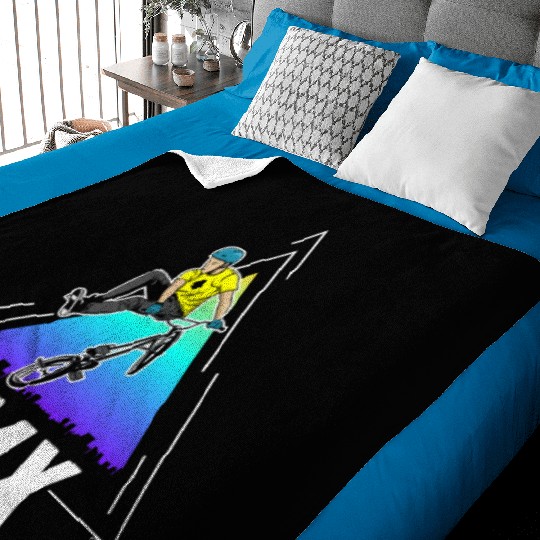 Cool BMX Bike Boy Bicycle Freestyle Baby Blankets