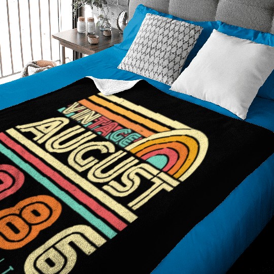 August 1986 Retro Baby Blankets