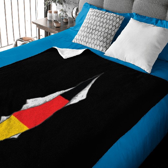 germany flag proud german Baby Blankets