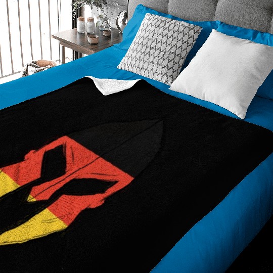 germany flag in Spartan warrior Helmet Baby Blankets