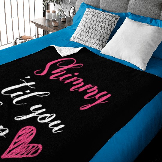 Shimmy 'Til You Drop Belly Dancing Belly Dancer Baby Blankets