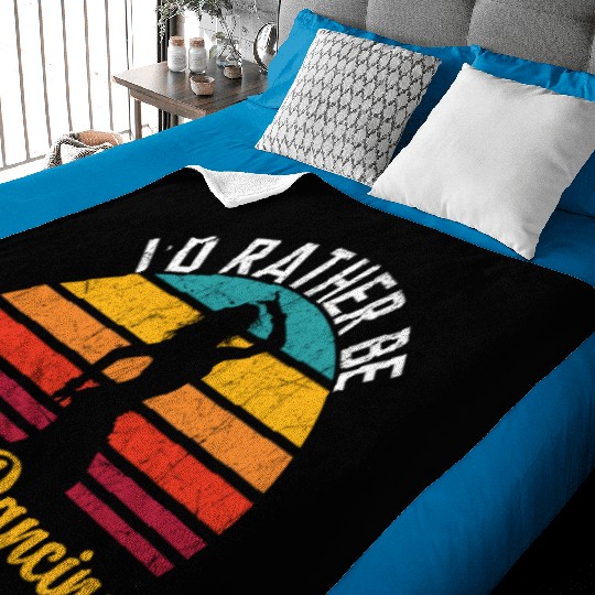 I'd Rather Be Belly Dancing Dance Belly Dancer Baby Blankets