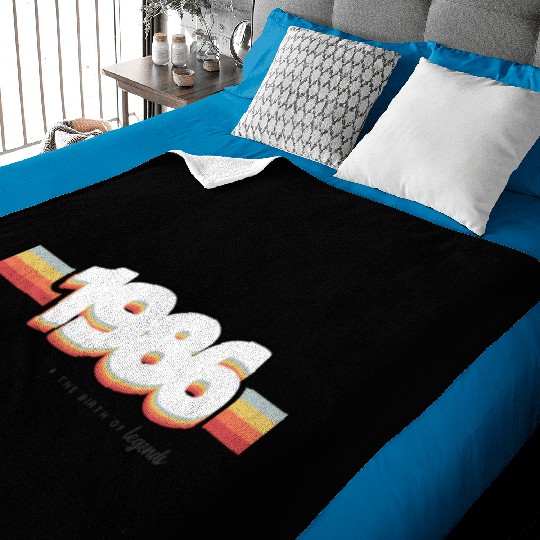 1986 the birth of legends Baby Blankets