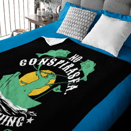 Conspiracy Pirate Baby Blankets