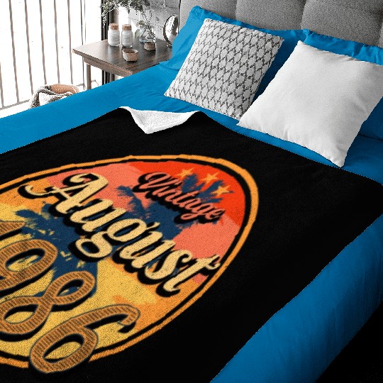 Born 1986 In August Baby Blankets