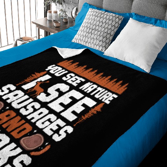 Buck Deer Hunting Hunter Bbq Baby Blankets