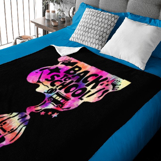 Backpack School Bus Back to School Baby Blankets