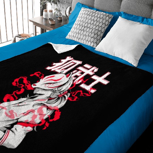 Anime Cat Mask Samurai | Anime Lover | Otaku Baby Blankets