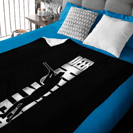 Buck Deer Hunting Hunter Vintage Baby Blankets