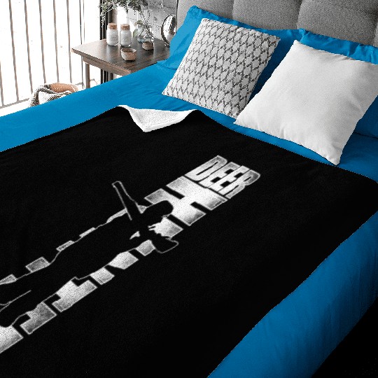 Buck Deer Hunting Hunter Vintage Baby Blankets