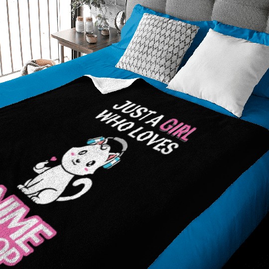 Just A Girl Who Loves k=pop Baby Blankets