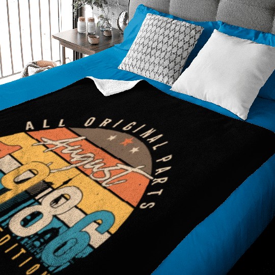 Year Of Construction 1986 In August Baby Blankets