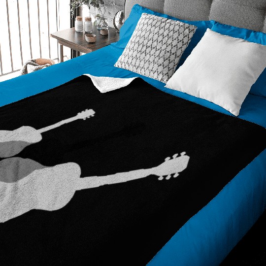 musician 3 guitars guitarist Baby Blankets