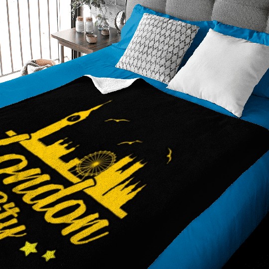 London Funny Gift Idea Baby Blankets