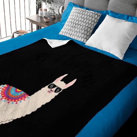 Spit Happens Llama Baby Blankets