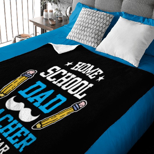 Homeschool Dad Teacher Of The Year Homeschooling Baby Blankets