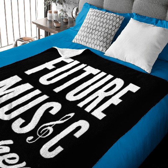 Future Music Teacher Musician Gift Baby Blankets