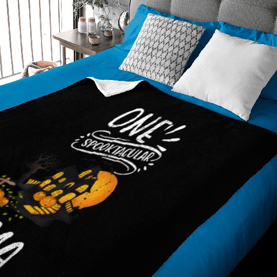 One Spooktacular Mama Funny Halloween Baby Blankets