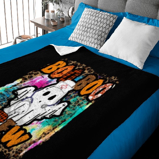 Halloween Boo Boo Crew Tie Dye Baby Blankets