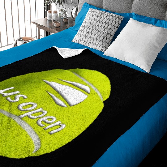 Tennis Tournament US Baby Blankets