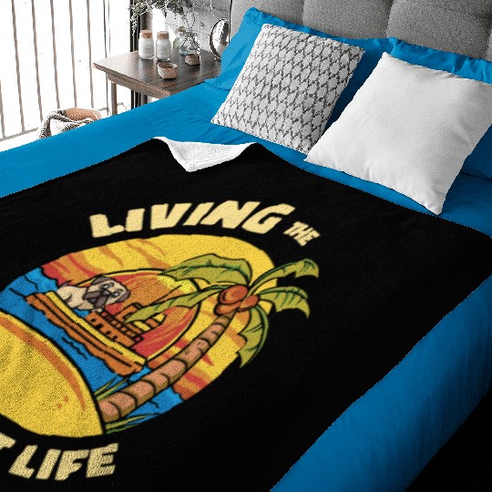 Tugboat Pugboat Life Sailing Pug Owner Boat Baby Blankets