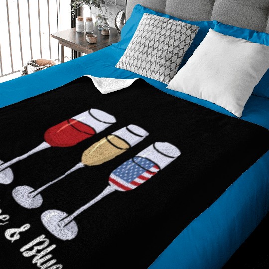 Red Wine & Blue | Bourbon Drinker Baby Blankets | Whisky