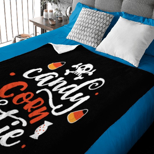 Candy Corn Cutie Halloween Holiday Scary Baby Blankets
