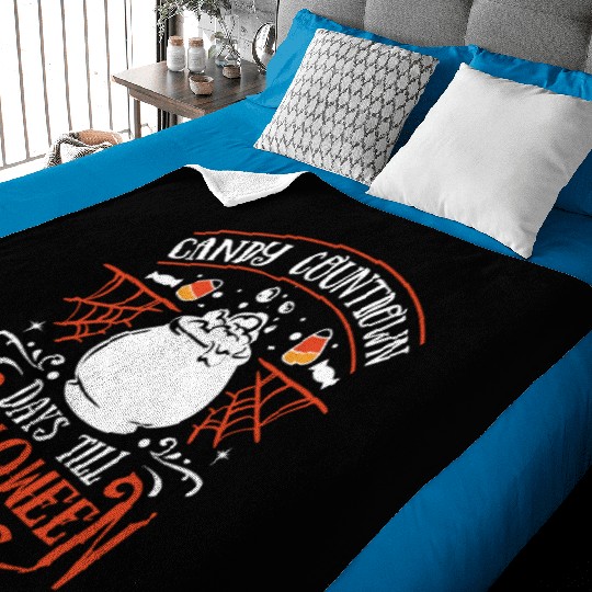 Candy Countdown Days Till Halloween Candy Corn Baby Blankets