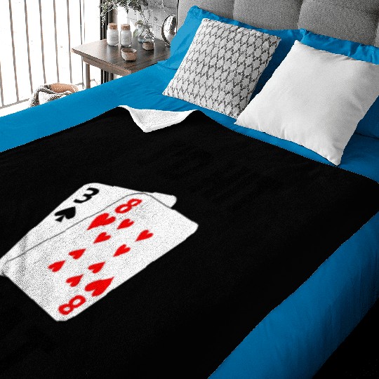 Funny Blackjack gambling card game I'd hit that Baby Blankets