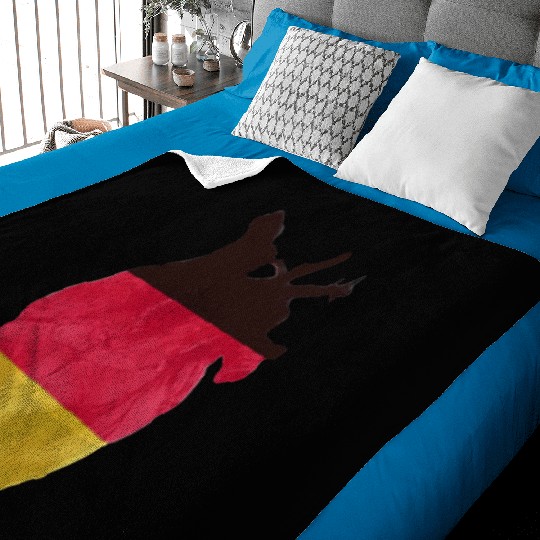I Love Germany Baby Blankets