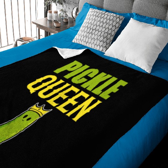 Pickle Queen Head Chef Gift Baby Blankets