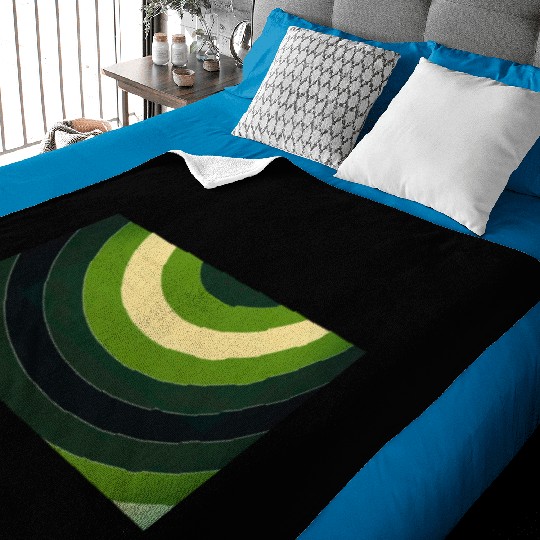 Colorful paint curves spinning with a spectrum Baby Blankets