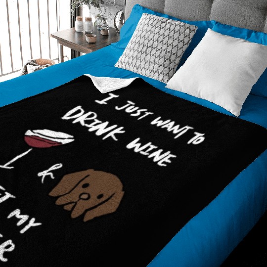 Drink Wine And Pet My German Shorthaired Pointer Baby Blankets