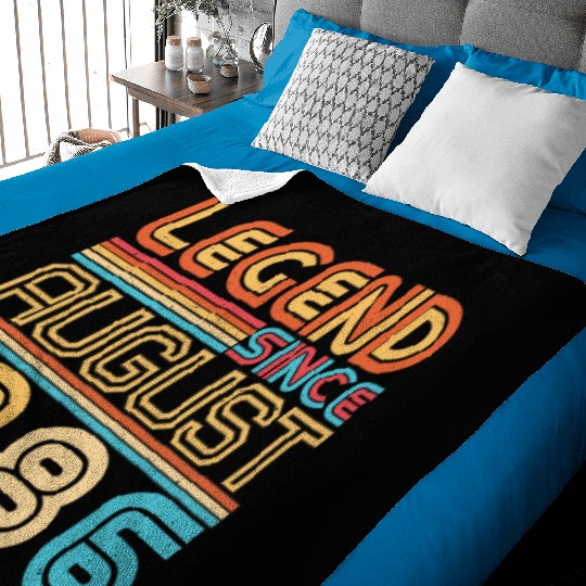 Birthday Greeting For August 1986 Baby Blankets