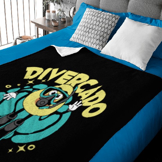 Scuba Diving Diver Baby Blankets