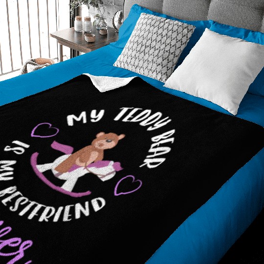 Teddy Bear Stuffed Animal Family Stuffed Animal Baby Blankets