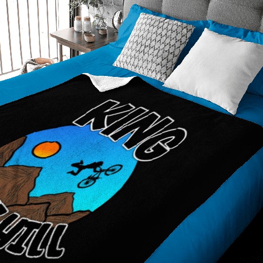 King Of The Hill - Cyclist Gift Baby Blankets