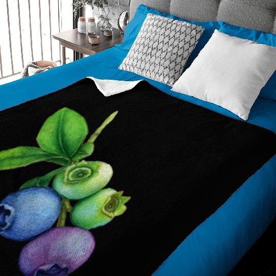 blueberries Baby Blankets